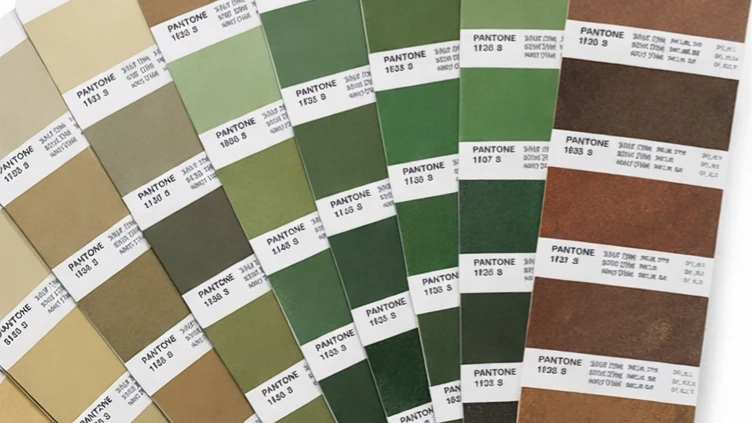 Covered yarn color card Covered yarn color card